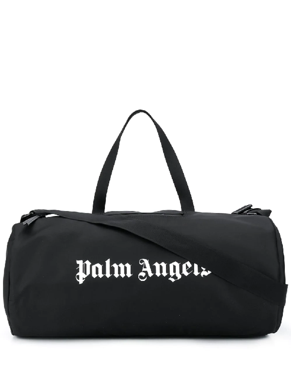 Palm Angels Men's Fitness Gym Sports Shoulder Bag In Black/white WHAT