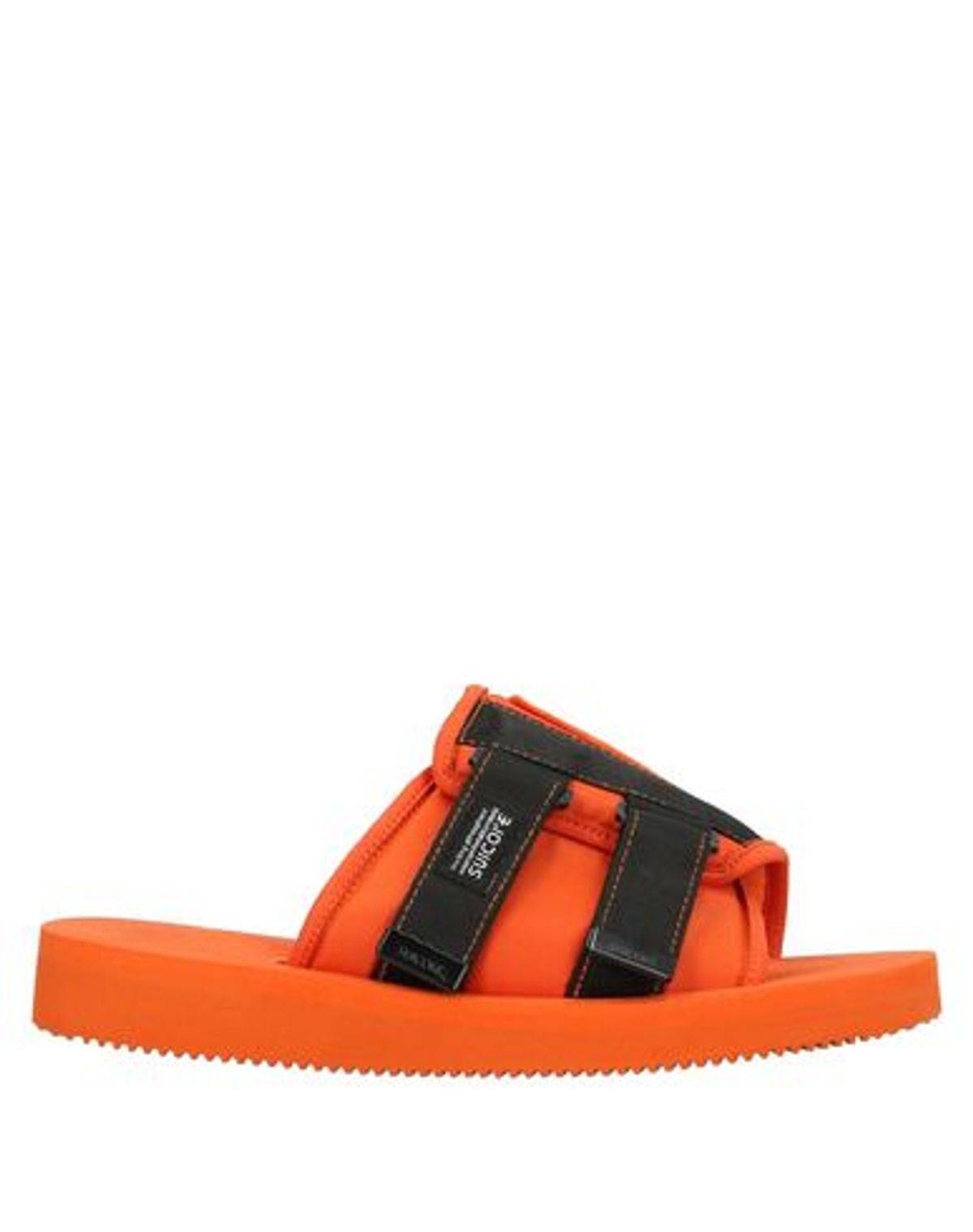 Palm Angels Suicoke Patch Slider Sandals In Orange/ Black