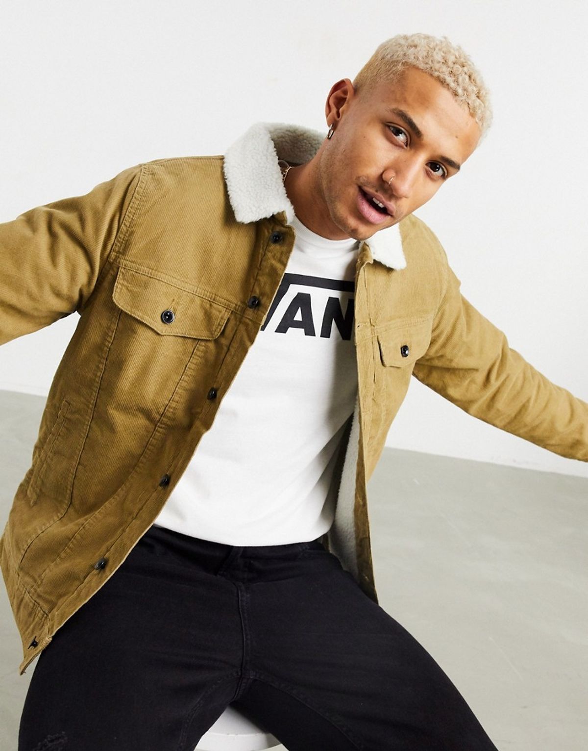 Vans Skylark Ii Jacket In Tan-brown 