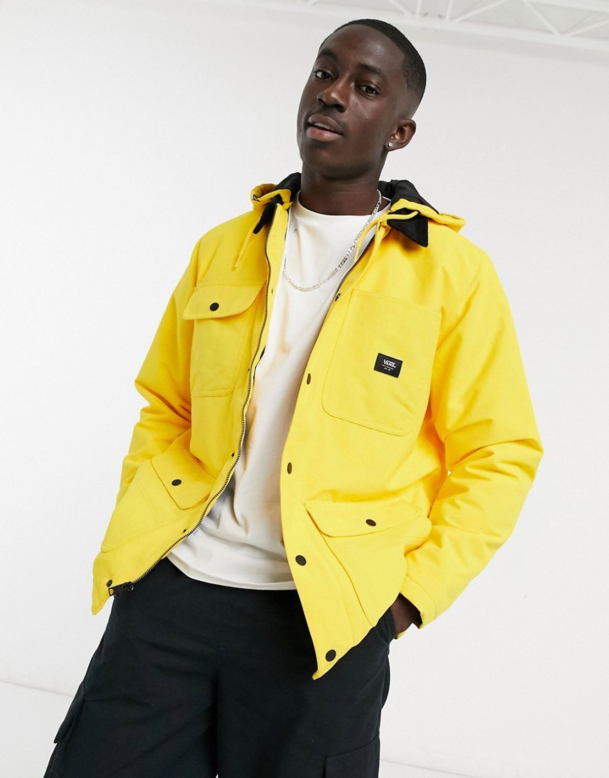 Vans Drill Chore Mte Coat In Yellow 
