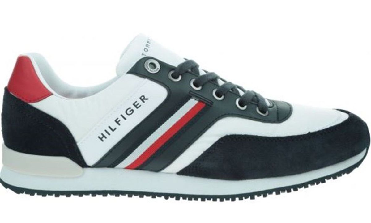 Tommy Hilfiger Tommy Hilfiger Mens Blue Suede Sneakers