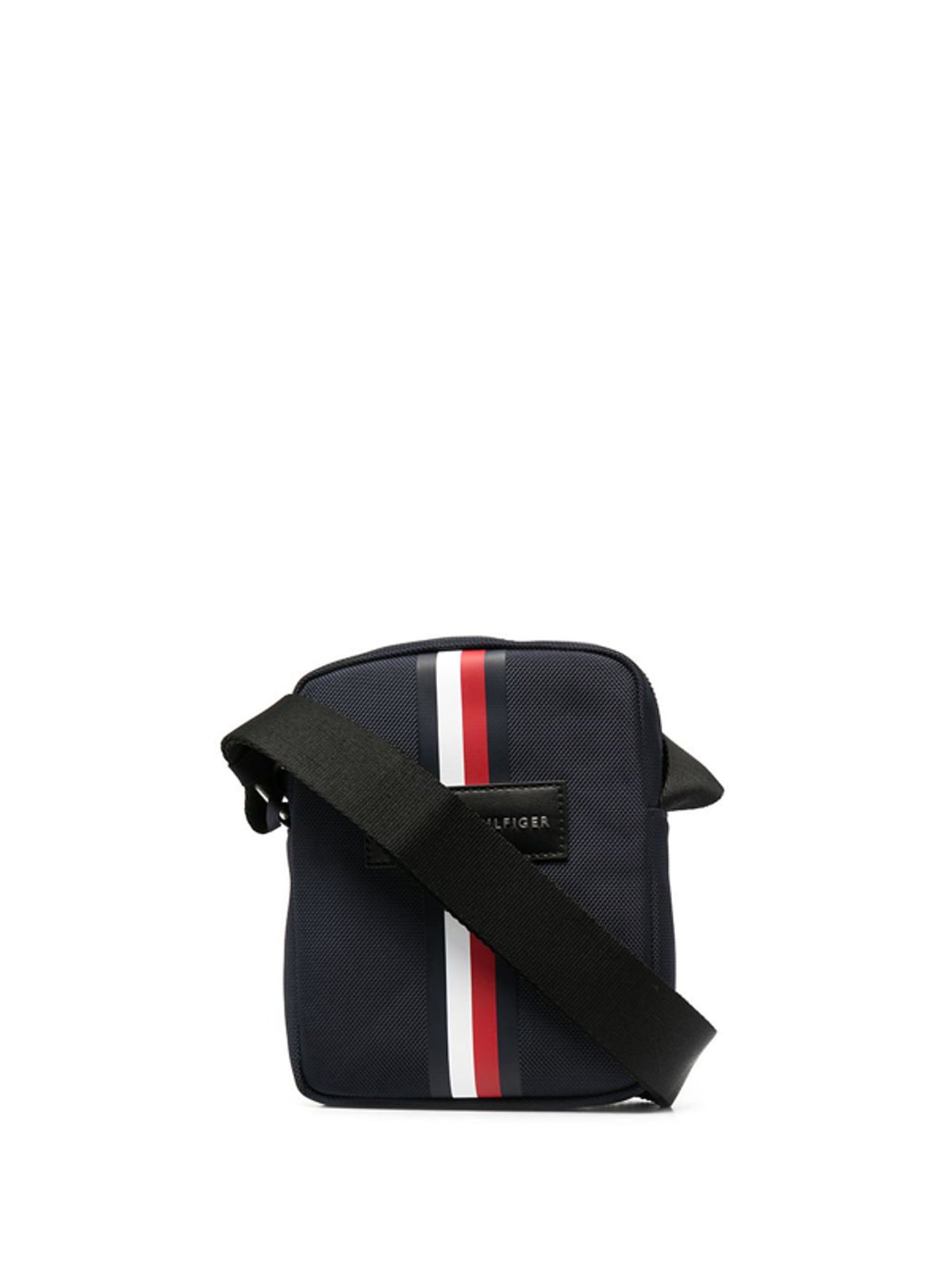 Tommy Hilfiger Logo-stripe Messenger Bag In Blue