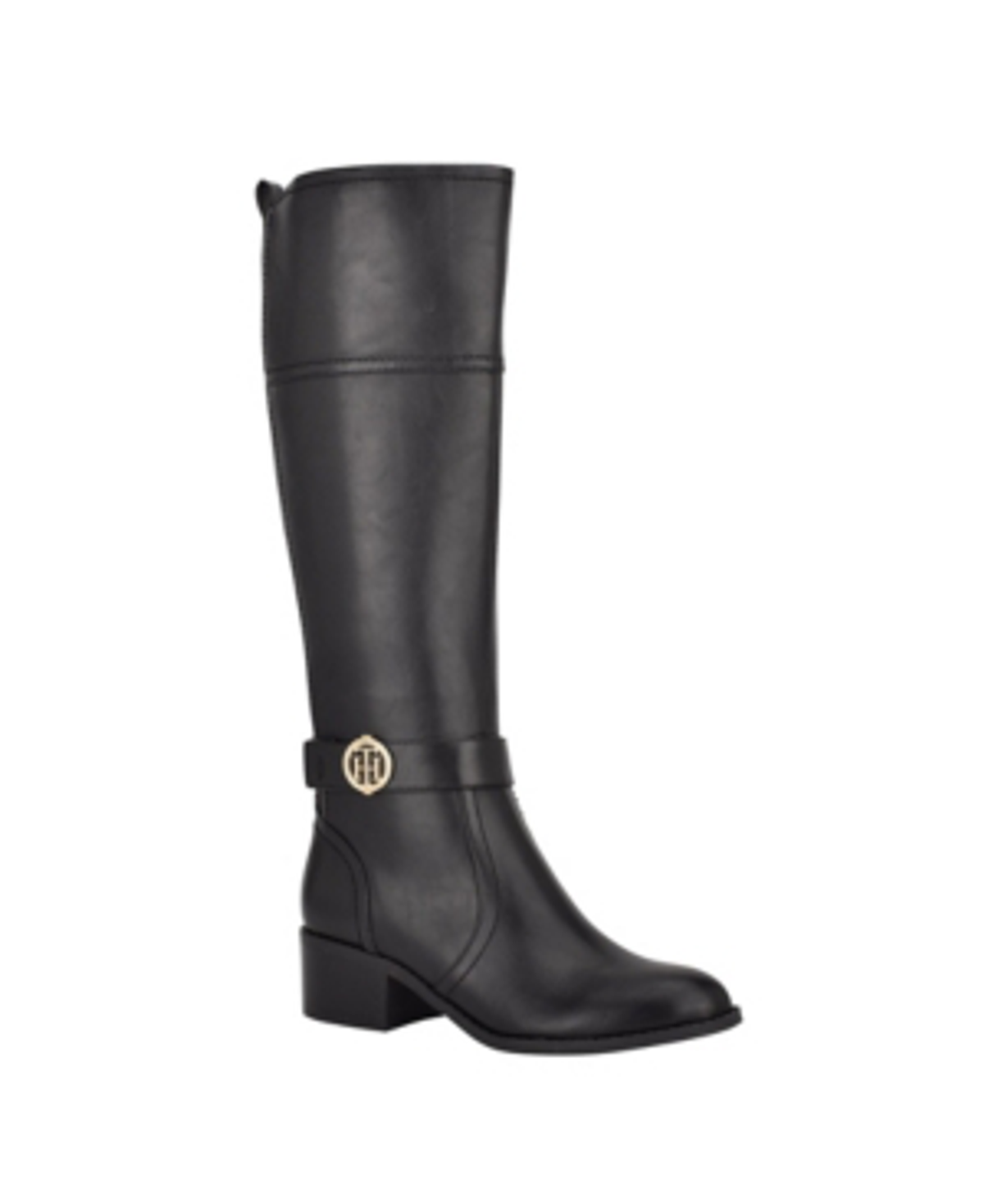 Tommy Hilfiger Womens Dryft Riding Boots Womens Shoes In Black