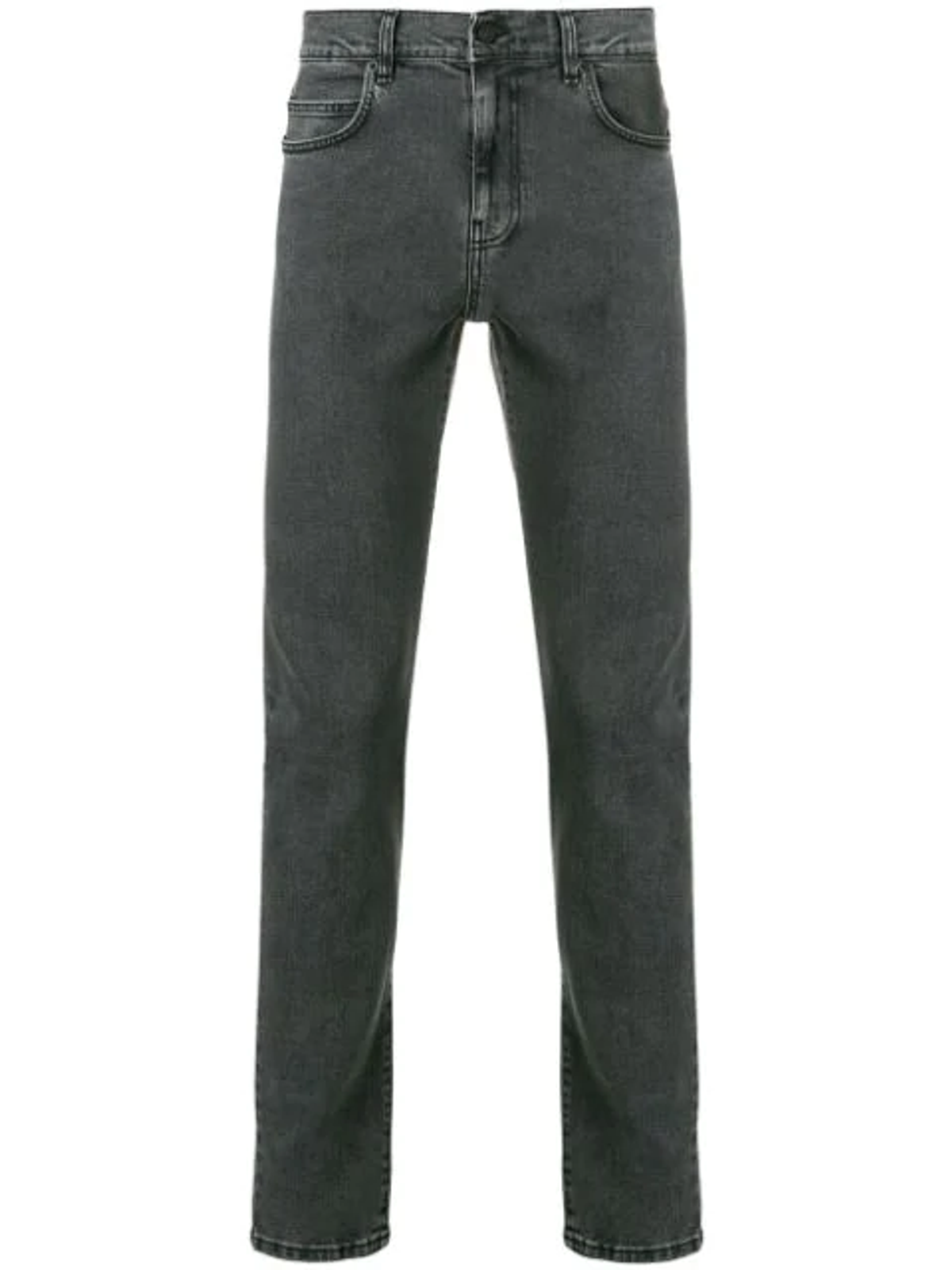Alexander McQueen Mismatched Strummer Slim-fit Jeans - Grey