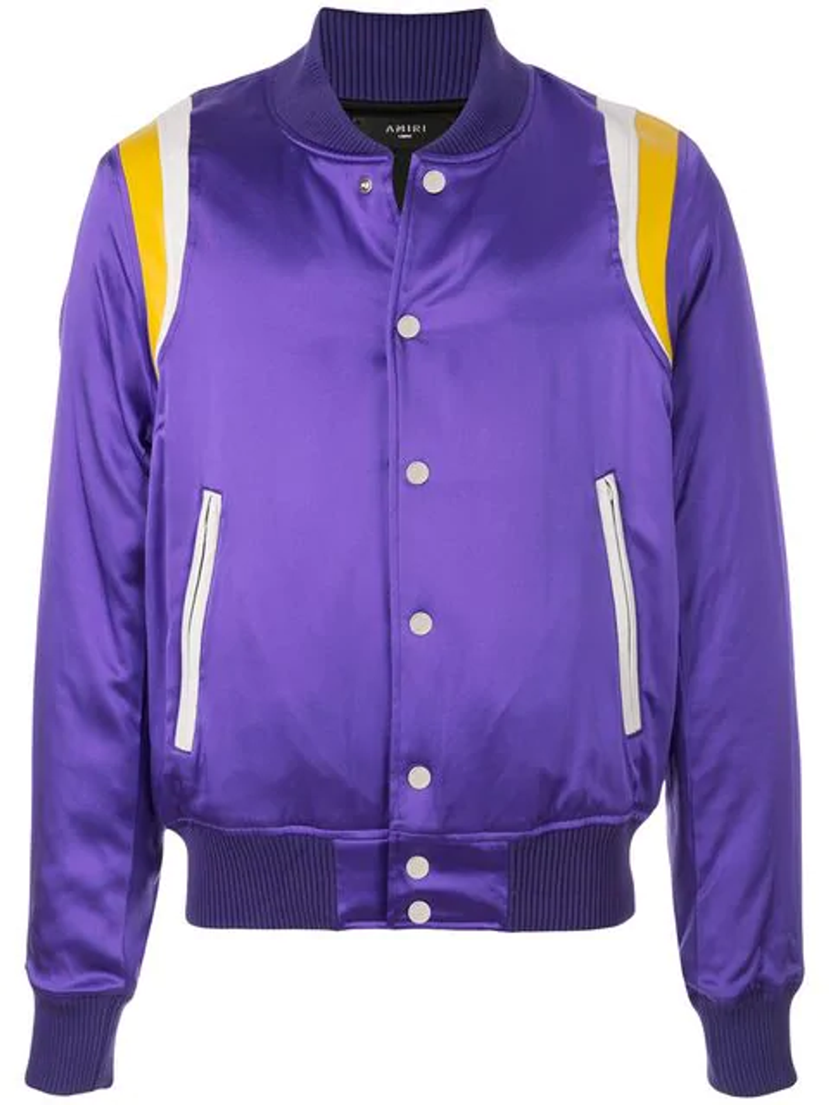 Amiri Varsity Baseball Loose Fit Purple Jacket