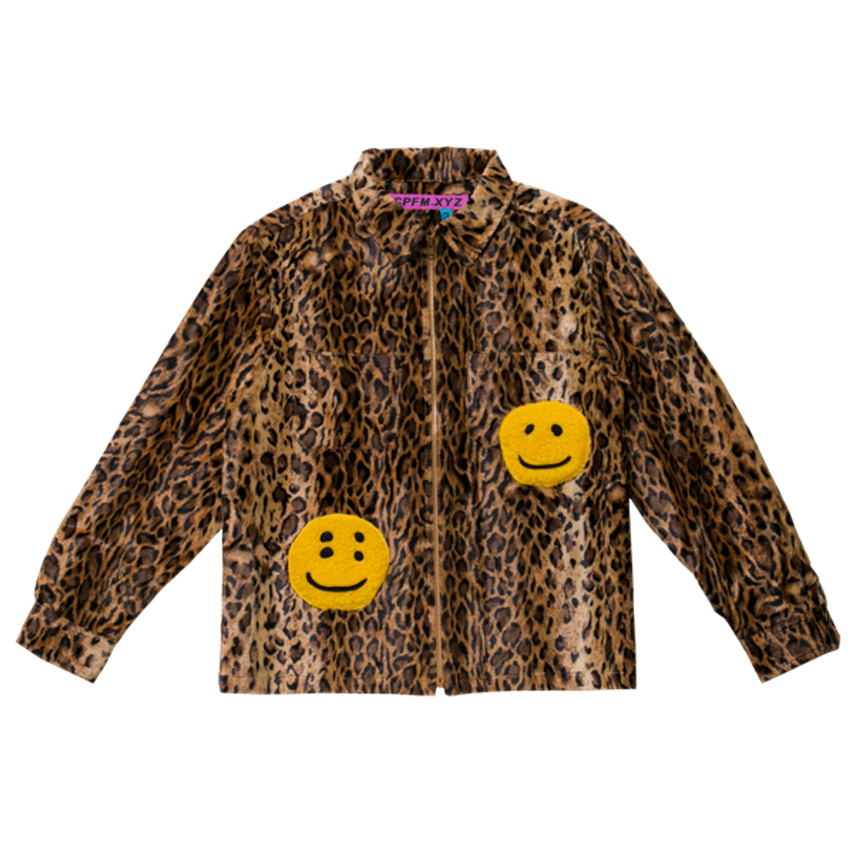 Cactus Plant Flea Market Zip Work Leopard Shirt