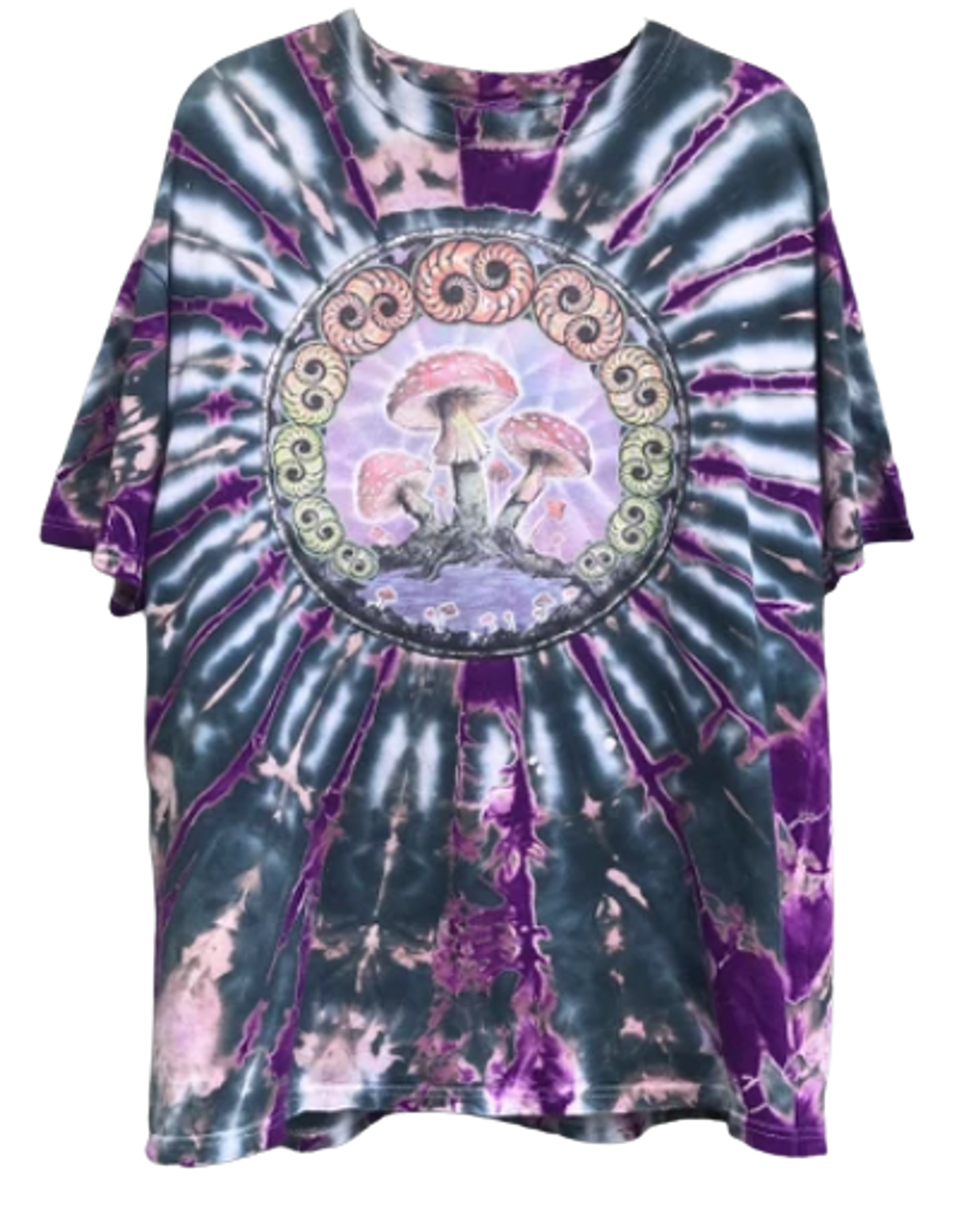 Vintage × Kanye West Merch × Grateful Dead Tie Dye Purple T-Shirt