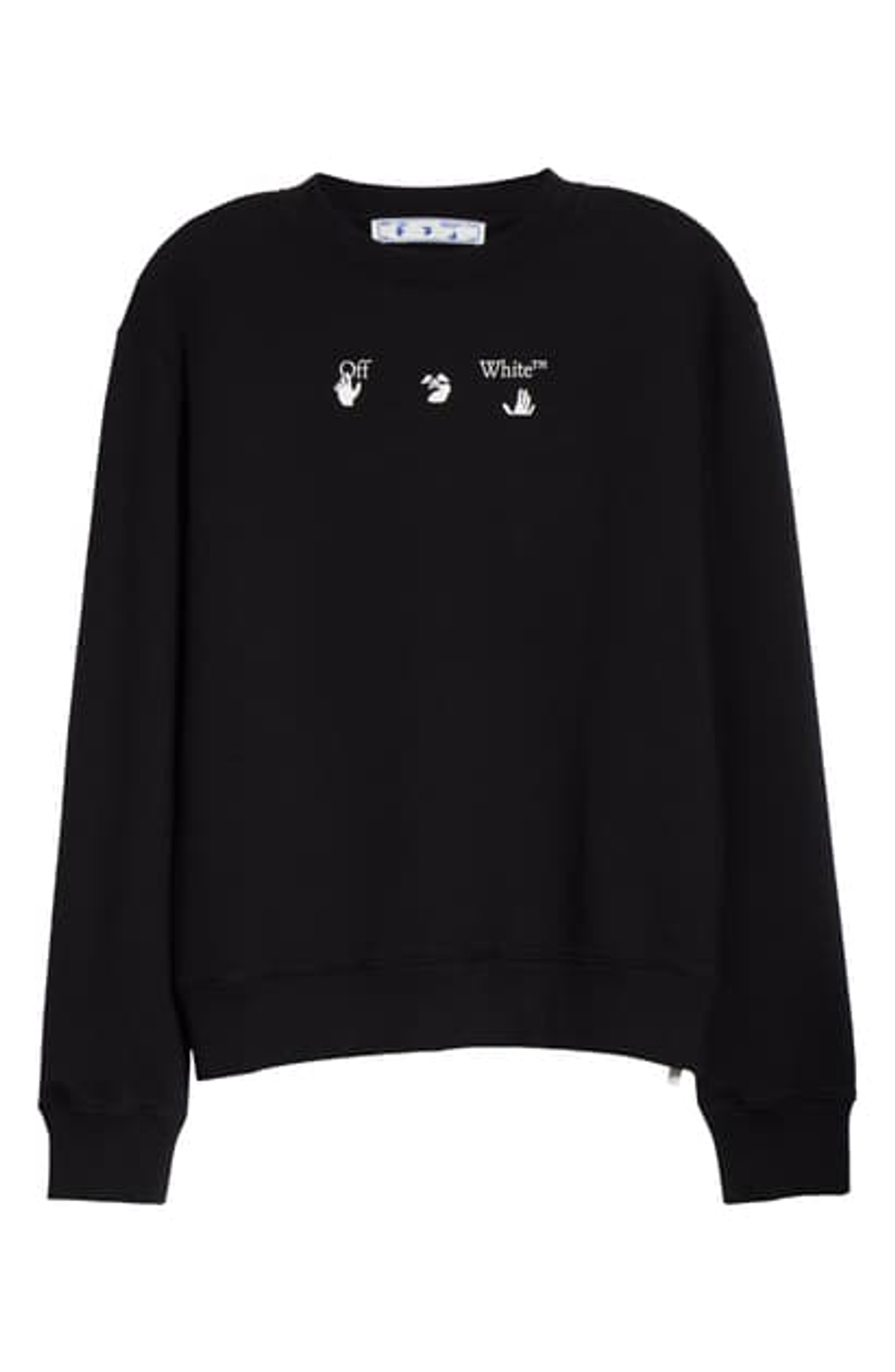 Off-White Peace Worldwide Crewneck Black Sweatshirt