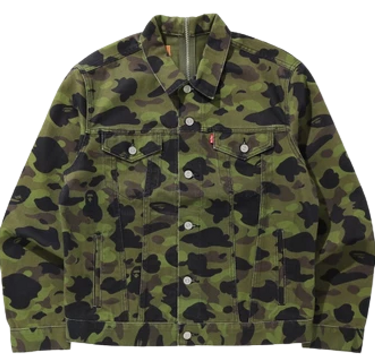 Bape × Levi’s Split Trucker Camo Jacket