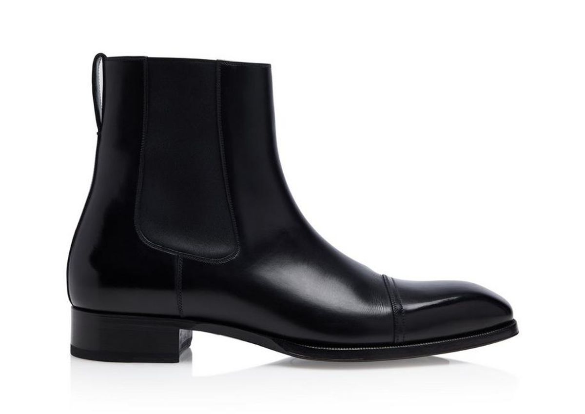 Tom Ford Elkan Leather Chelsea Boots