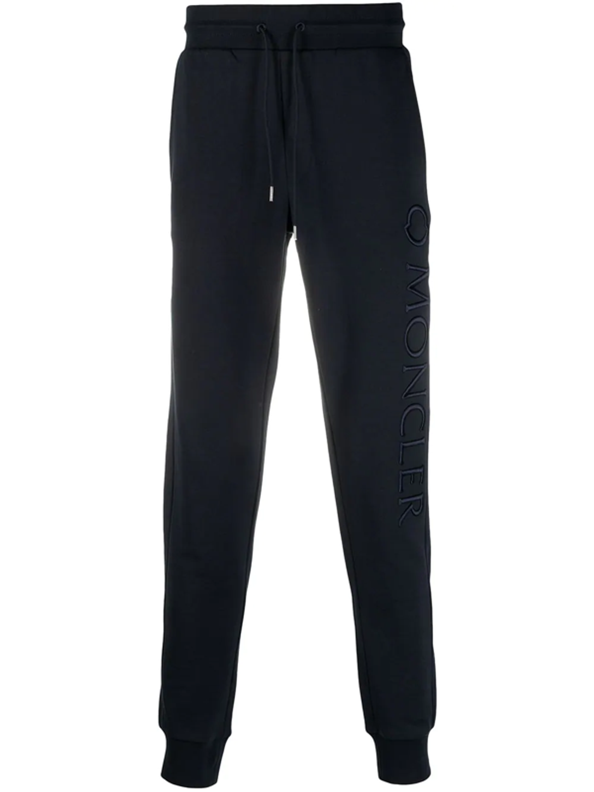 Moncler Logo Embossed Track Pants In Blue