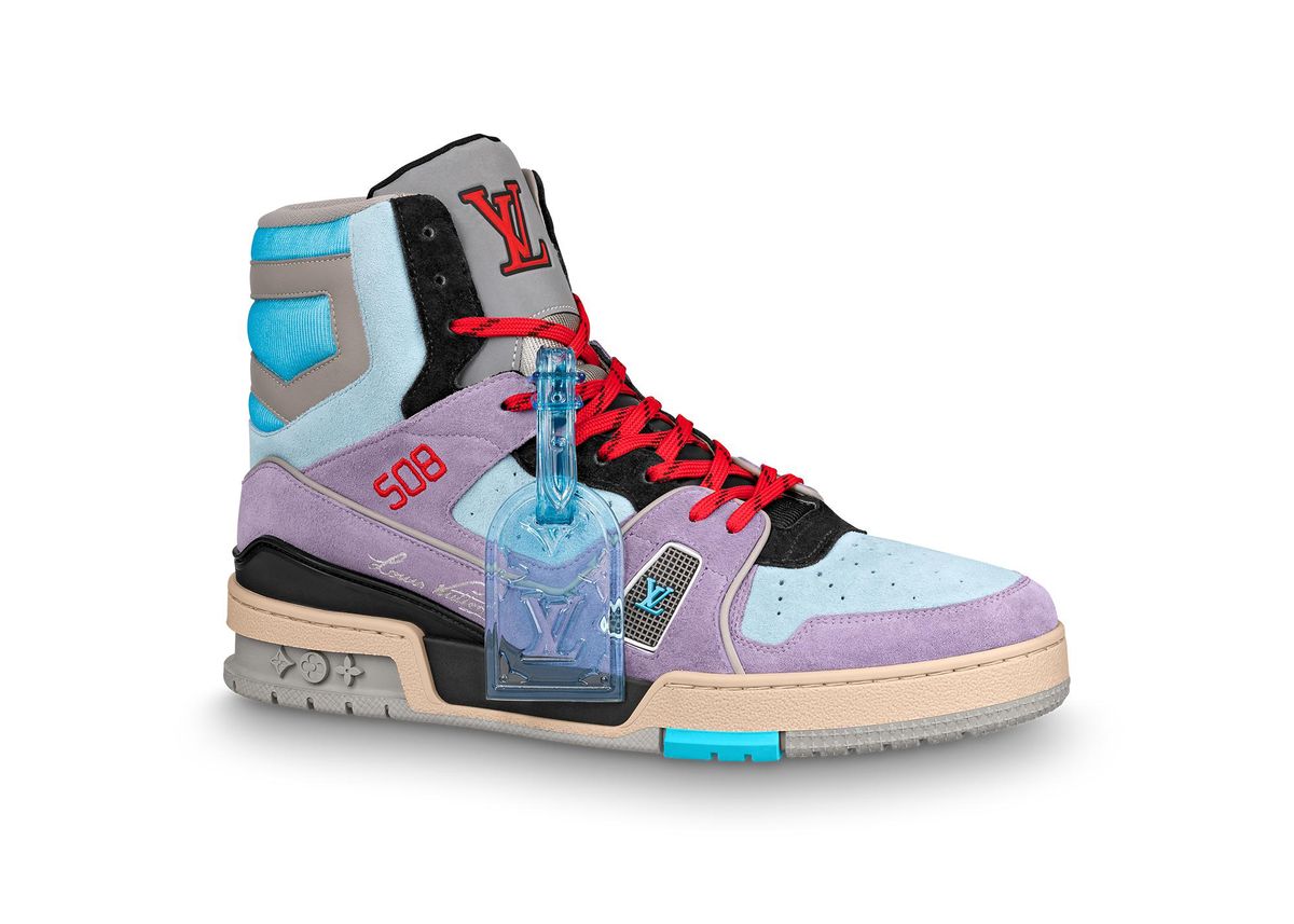 Louis Vuitton Trainer Sneaker Boot Purple Multicolor Sneakers