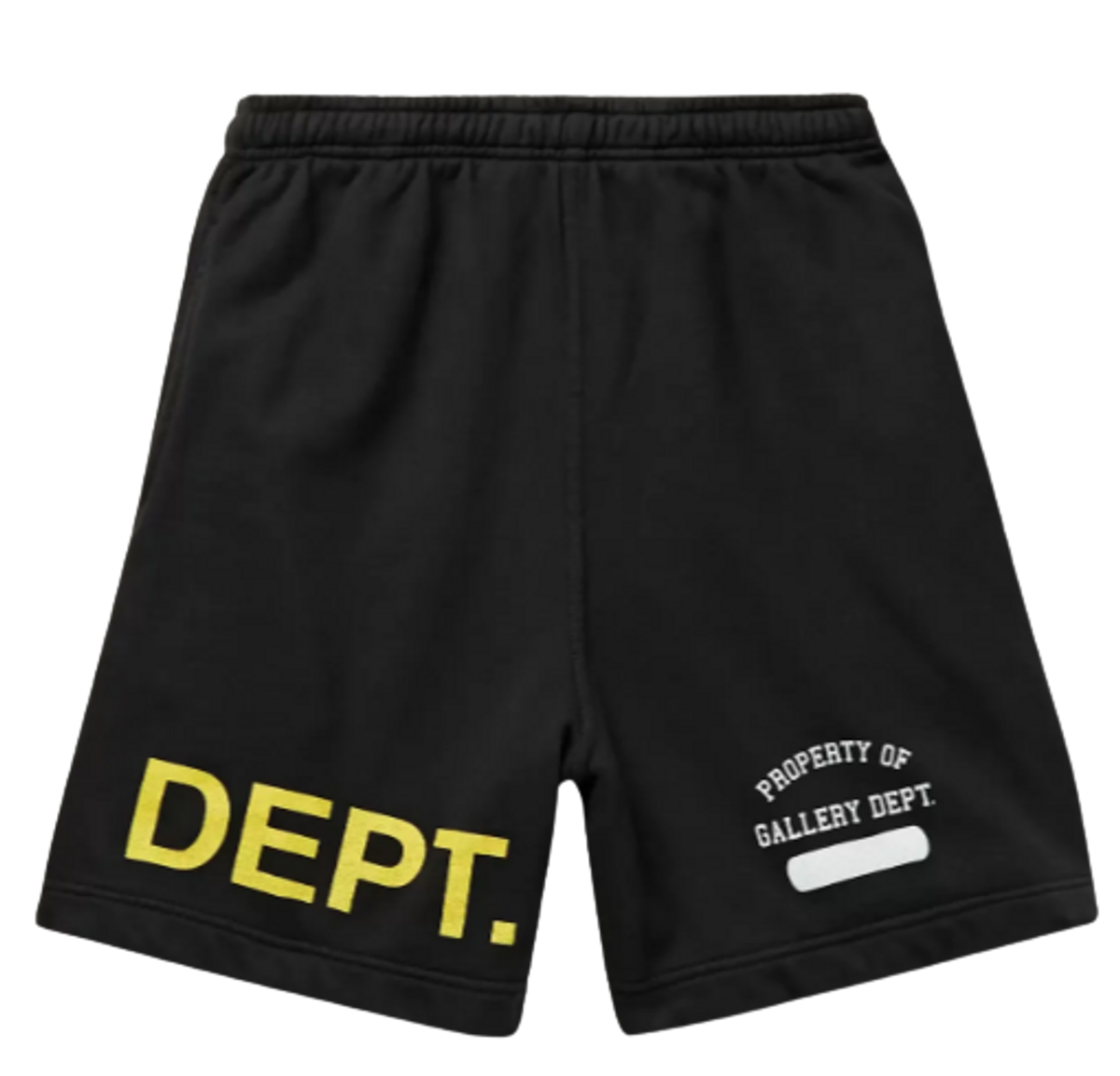 Gallery Dept. Wide Leg Logo Print Loopback Cotton Jersey Shorts