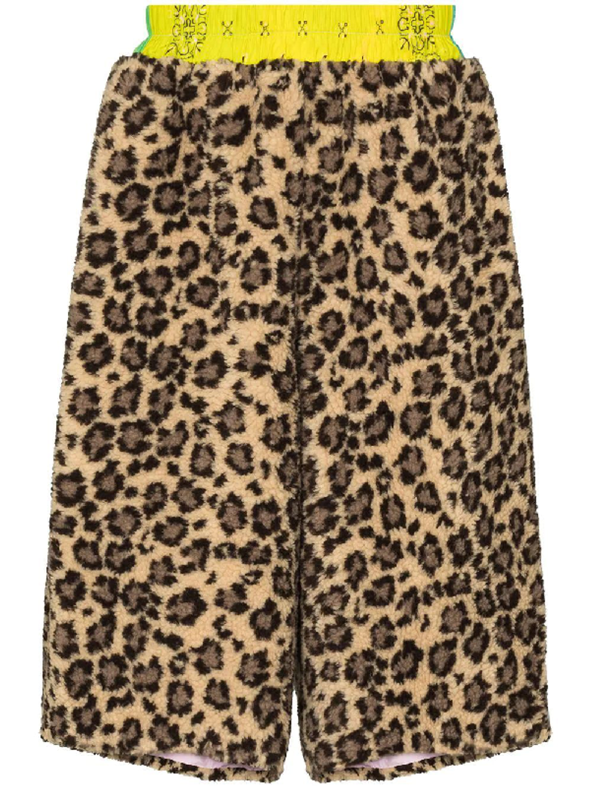 Duoltd Leopard Print Fleece Shorts