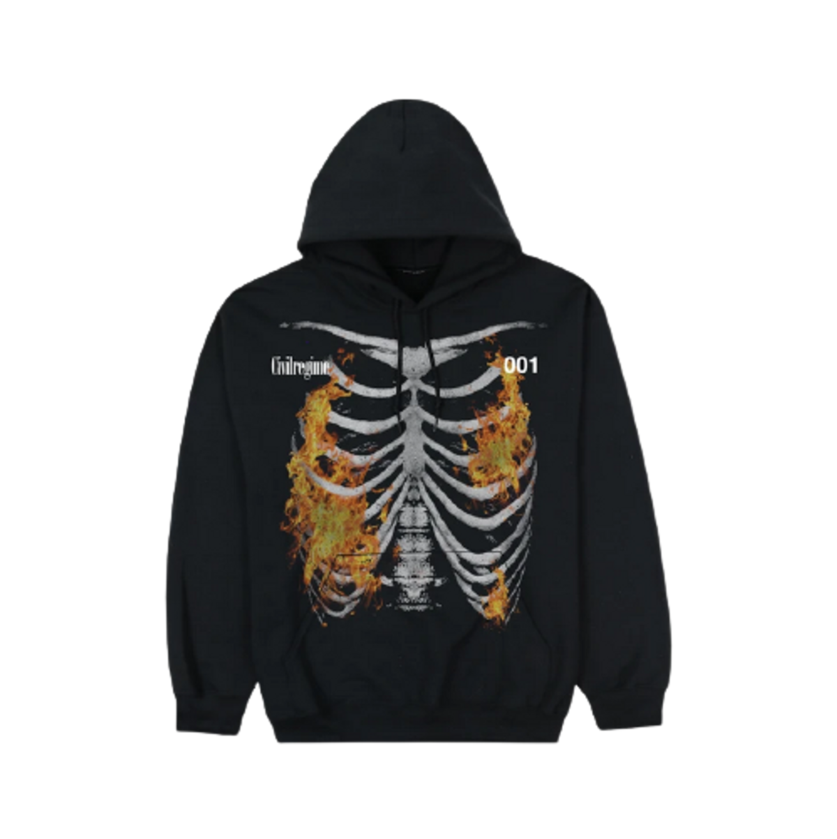 Civil Regime (S.I.N.) A Fire Inside Hoodie in Black