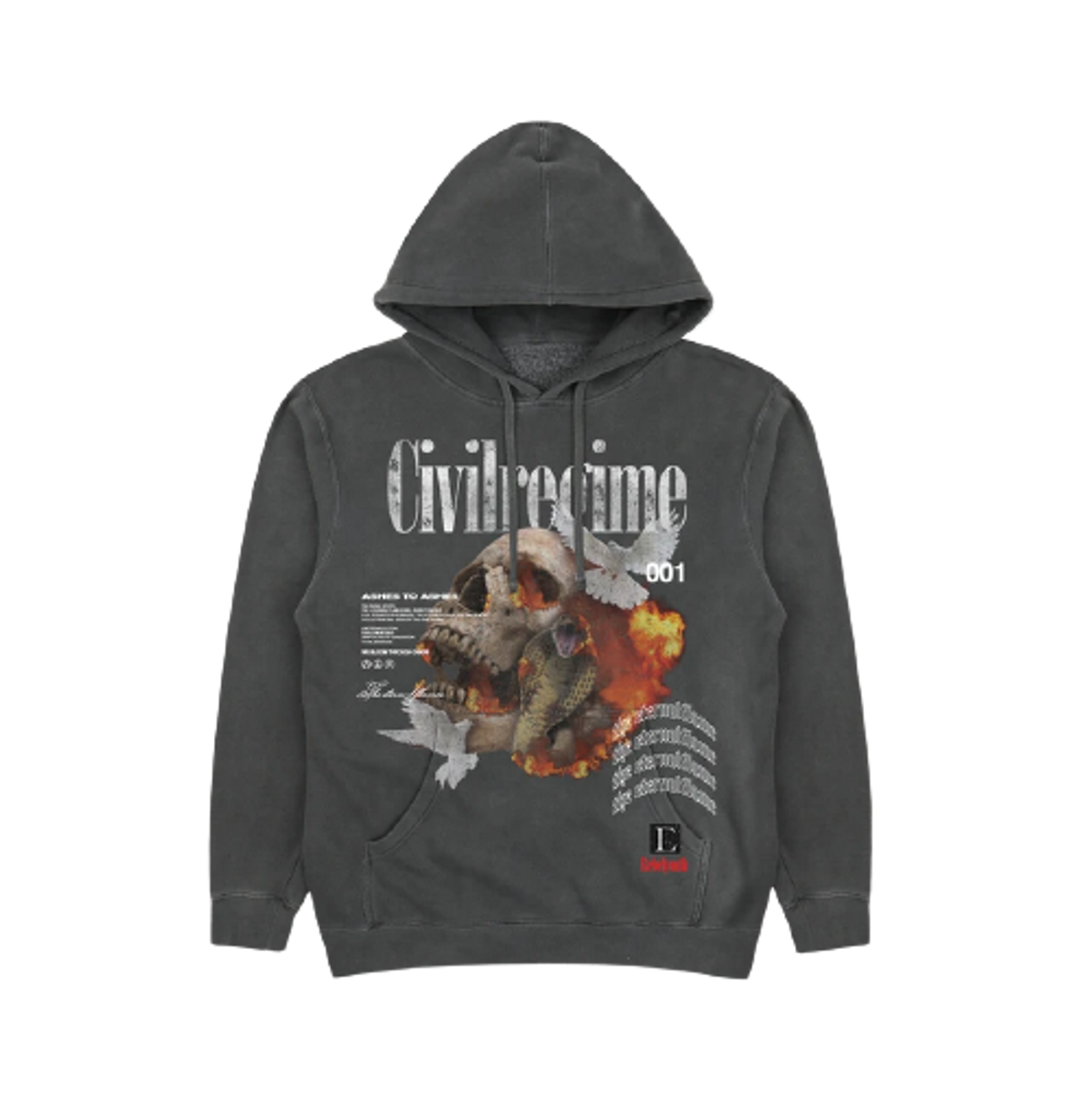 Civil Regime (S.I.N.) Fight Or Flight Hoodie in Pepper