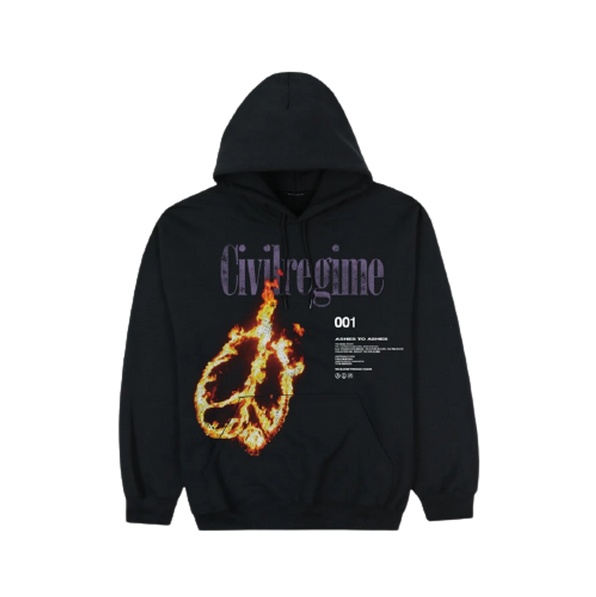 Civil Regime (S.I.N.) Peace Of Us Hoodie in Black