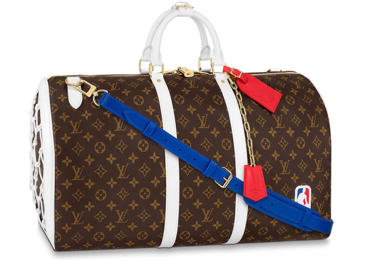 Louis Vuitton × NBA Basketball Keepall 55 Monogram Coated Bag