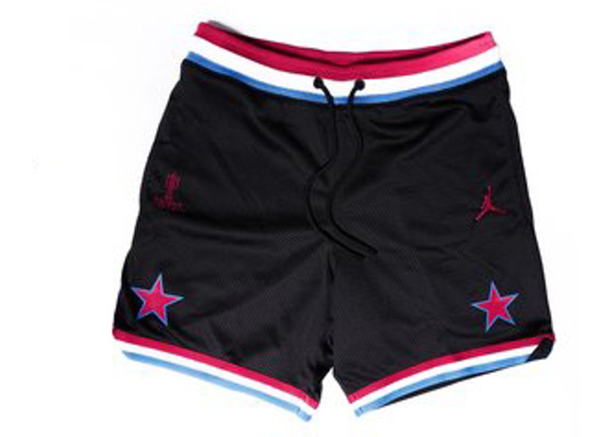 Jordan × Trophy Room Black Red Shorts