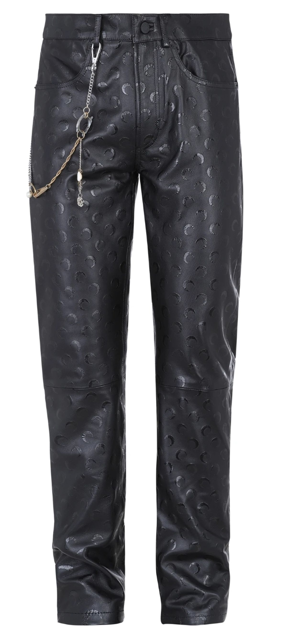 Marine Serre × AWGE Moon Leather Straight Leg Trousers