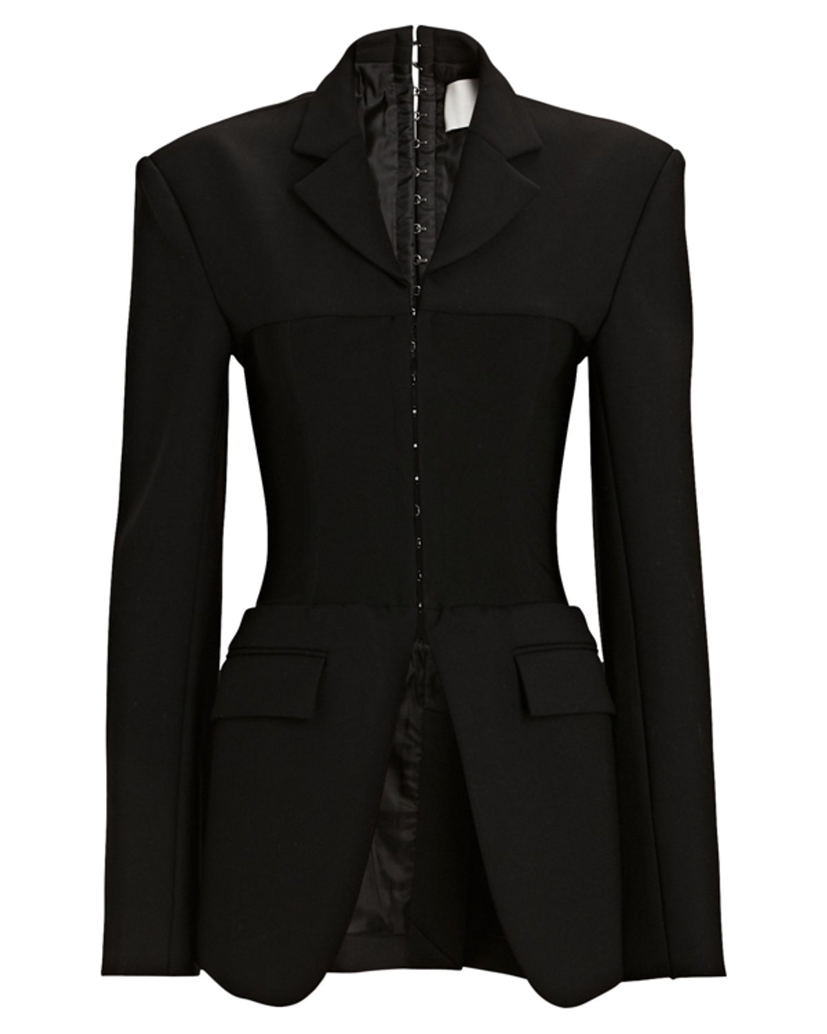 Dion Lee Cinched Structured Black Blazer
