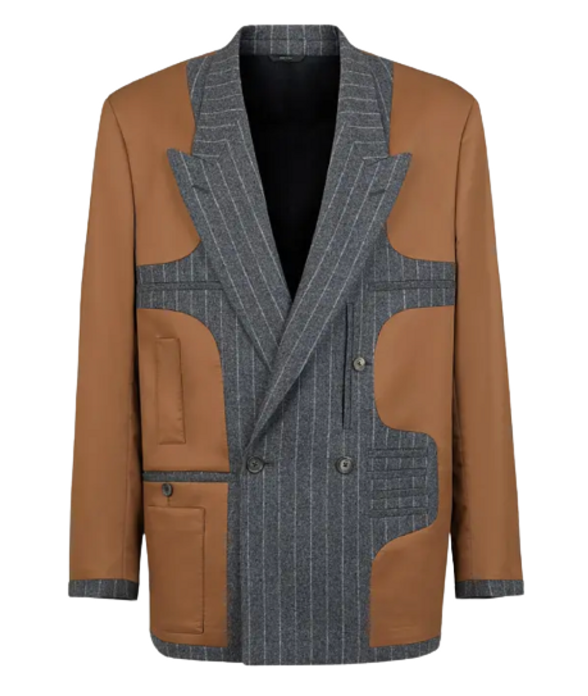 Fendi Multicolor Silk And Wool Blazer
