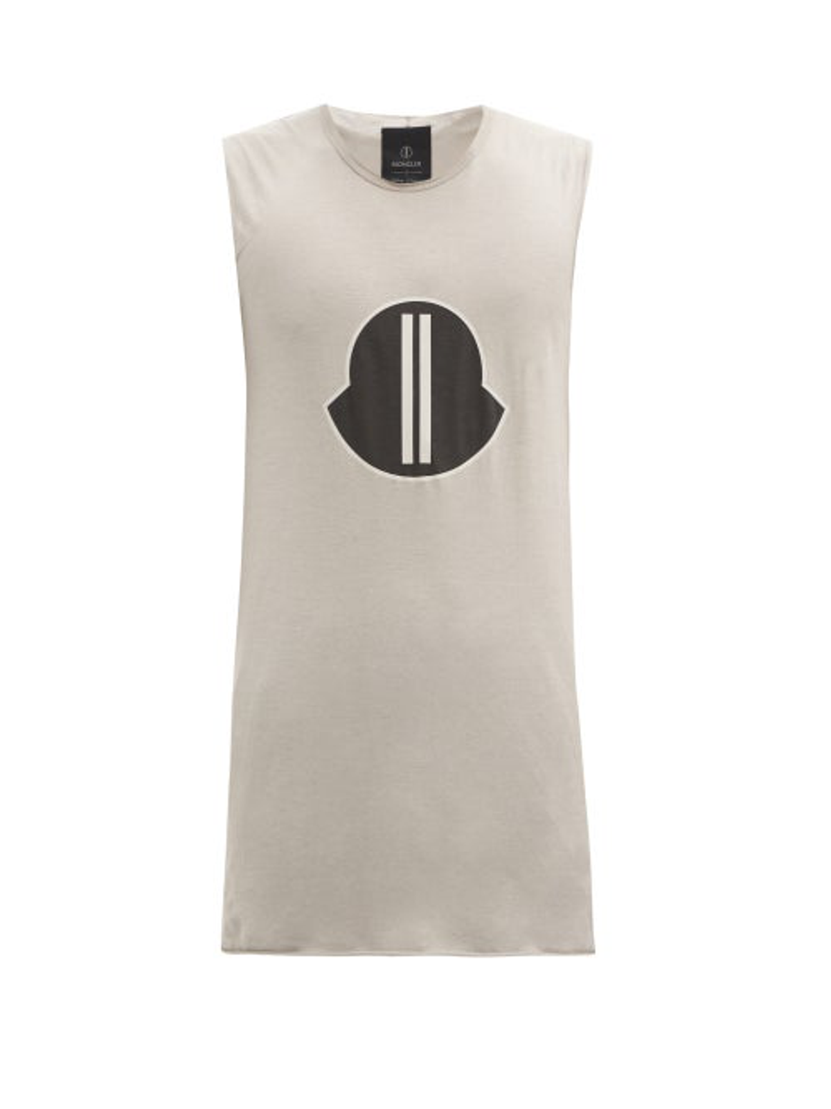 Moncler × Rick Owens Logo Print Cotton Jersey Tank Top