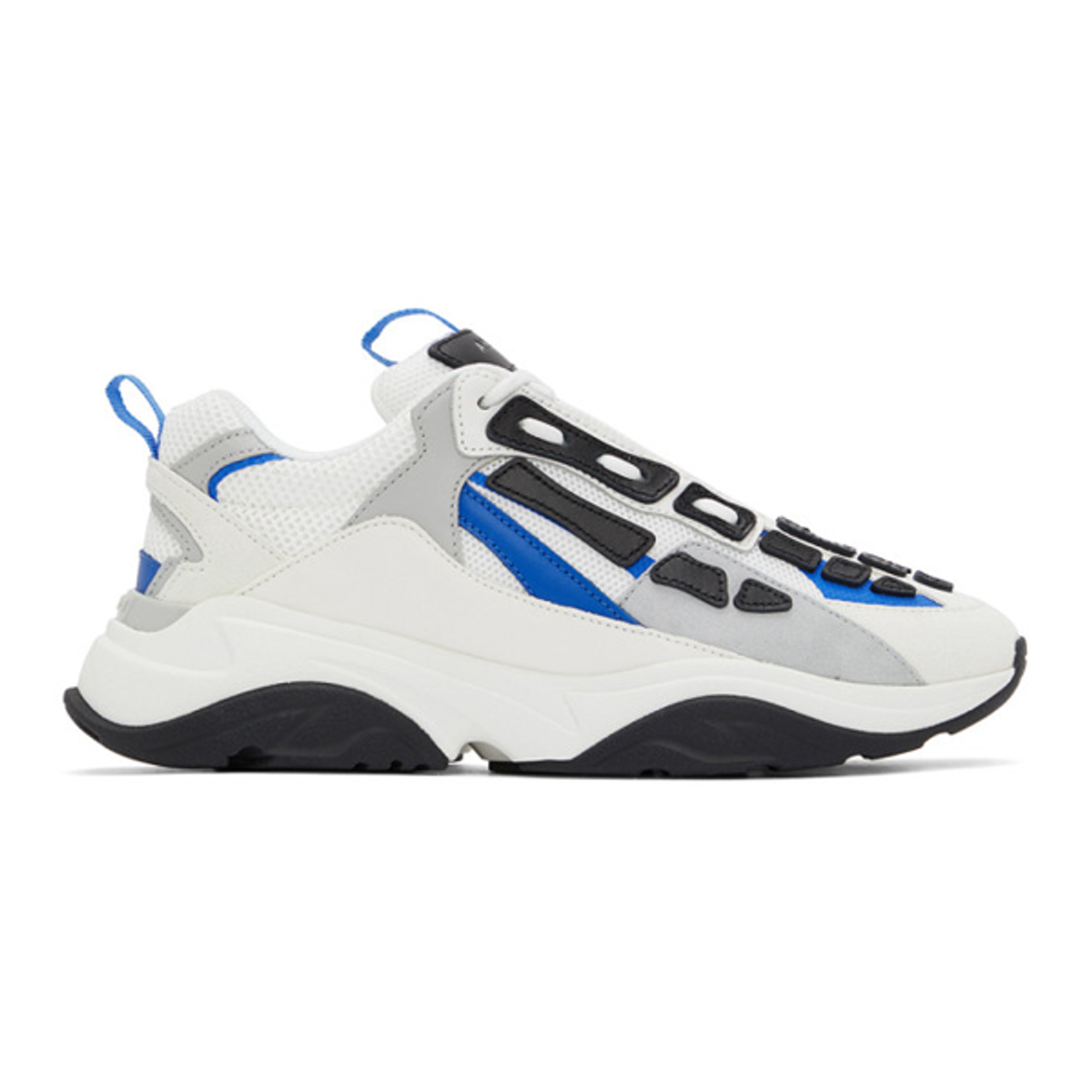 Amiri White And Blue Bone Runner Sneakers