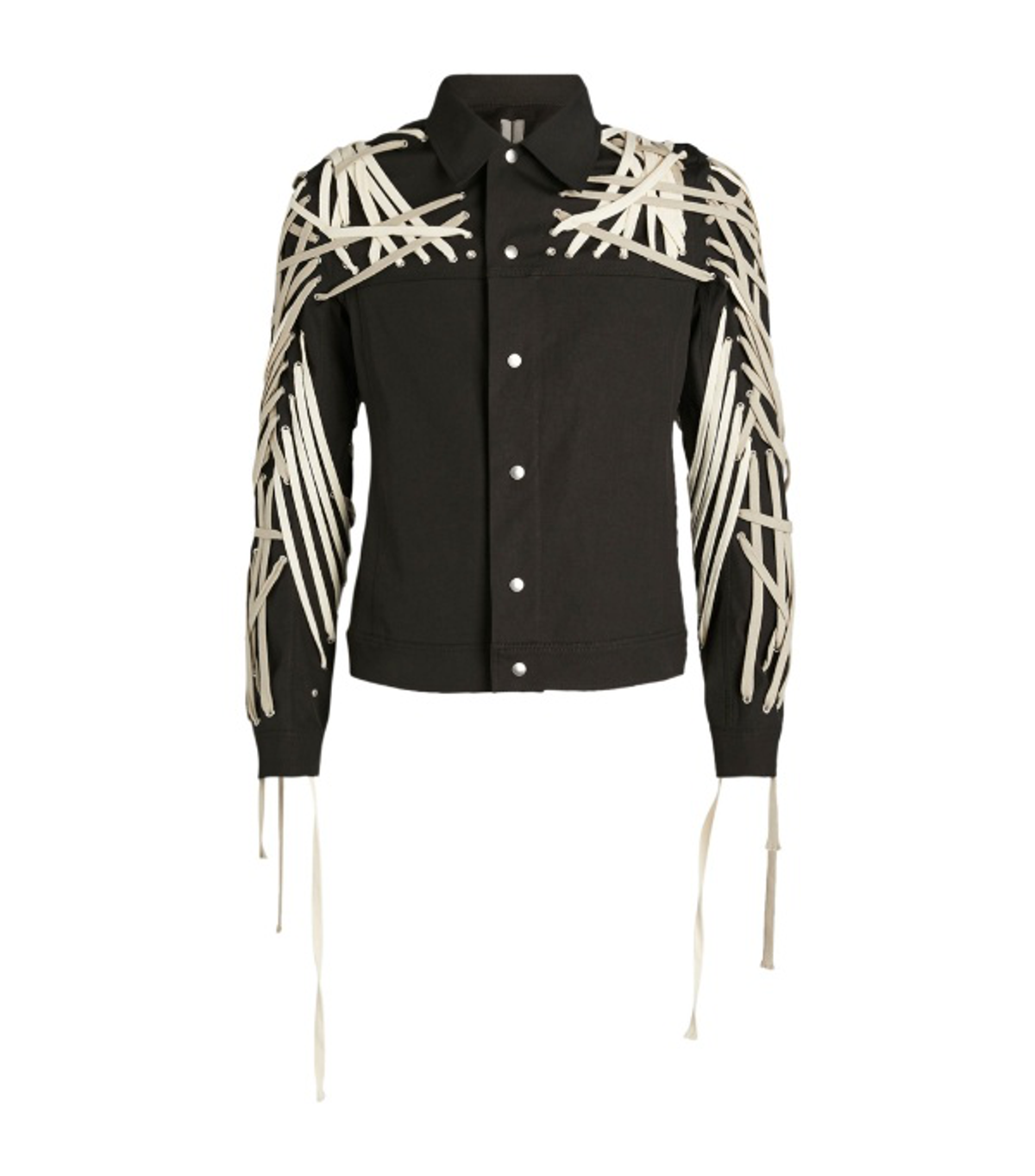 Rick Owens Megalaced Worker Black Jacket
