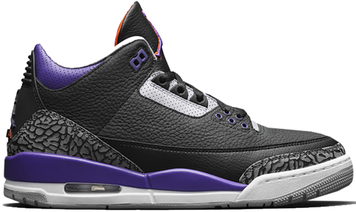 jordan 3 black multi color
