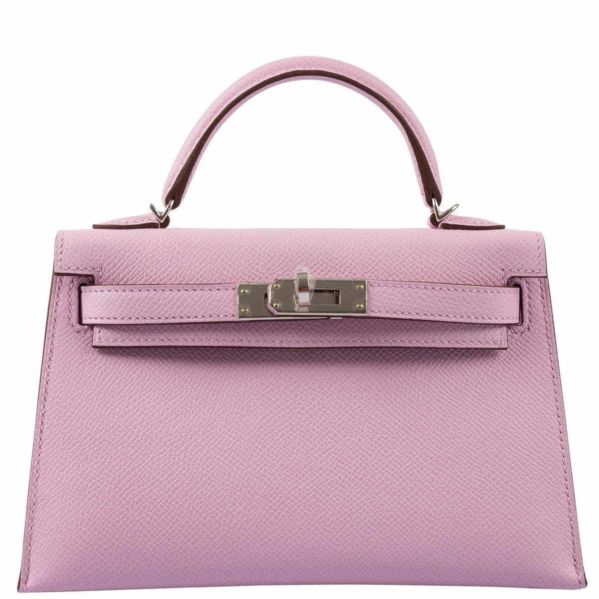 Hermes Kelly 20 Sellier Mauve Sylvestre Hardware Bag