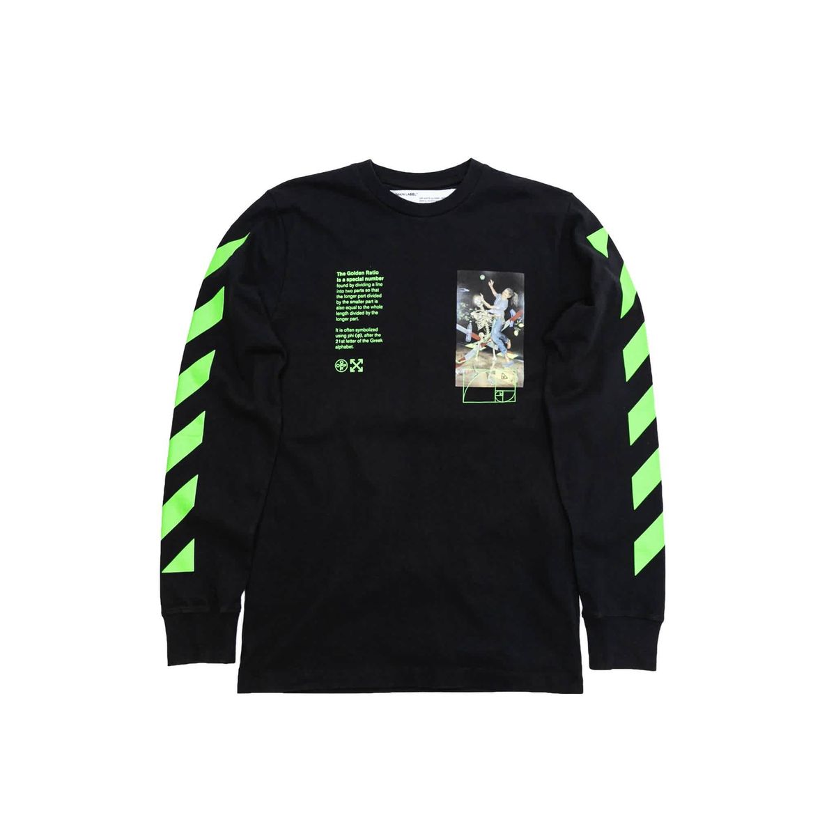 Off-White Black Multi Pascal Painting Long Sleeve T-Shirt