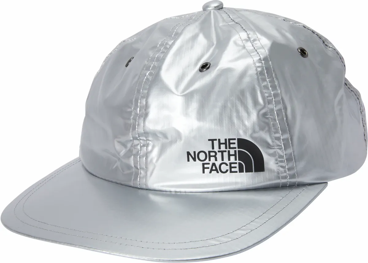 Supreme × The North Face Metallic 6-Panel Silver Logo Cap