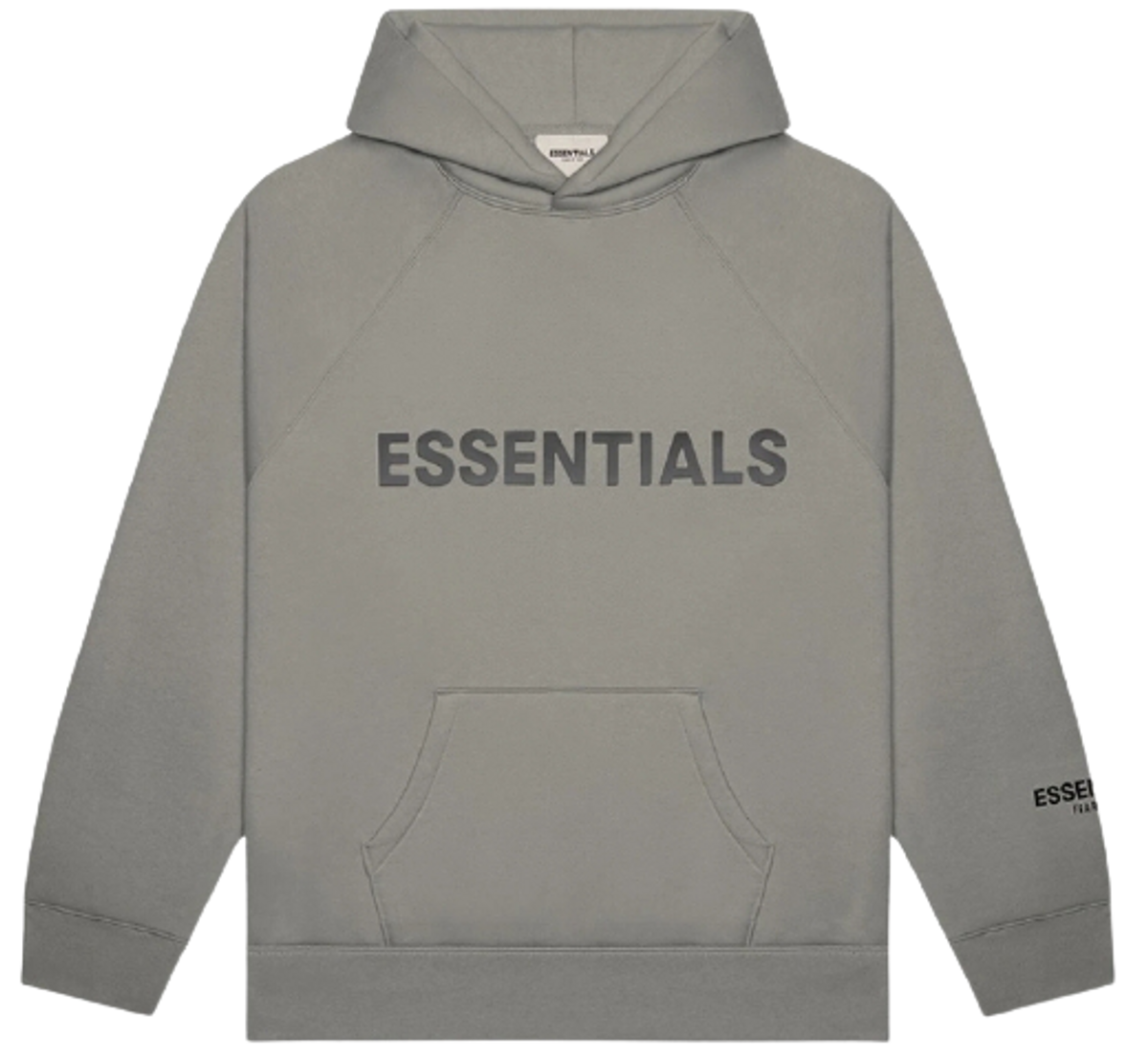Fear of God Pullover Applique Logo Cement Hoodie