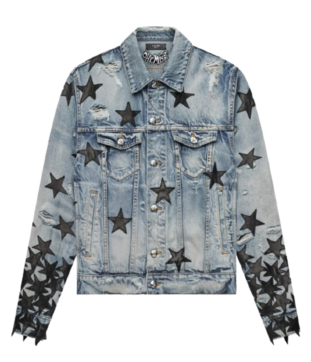 Amiri × Chemist Leather Star Trucker Jacket | WHAT'S ON THE STAR?
