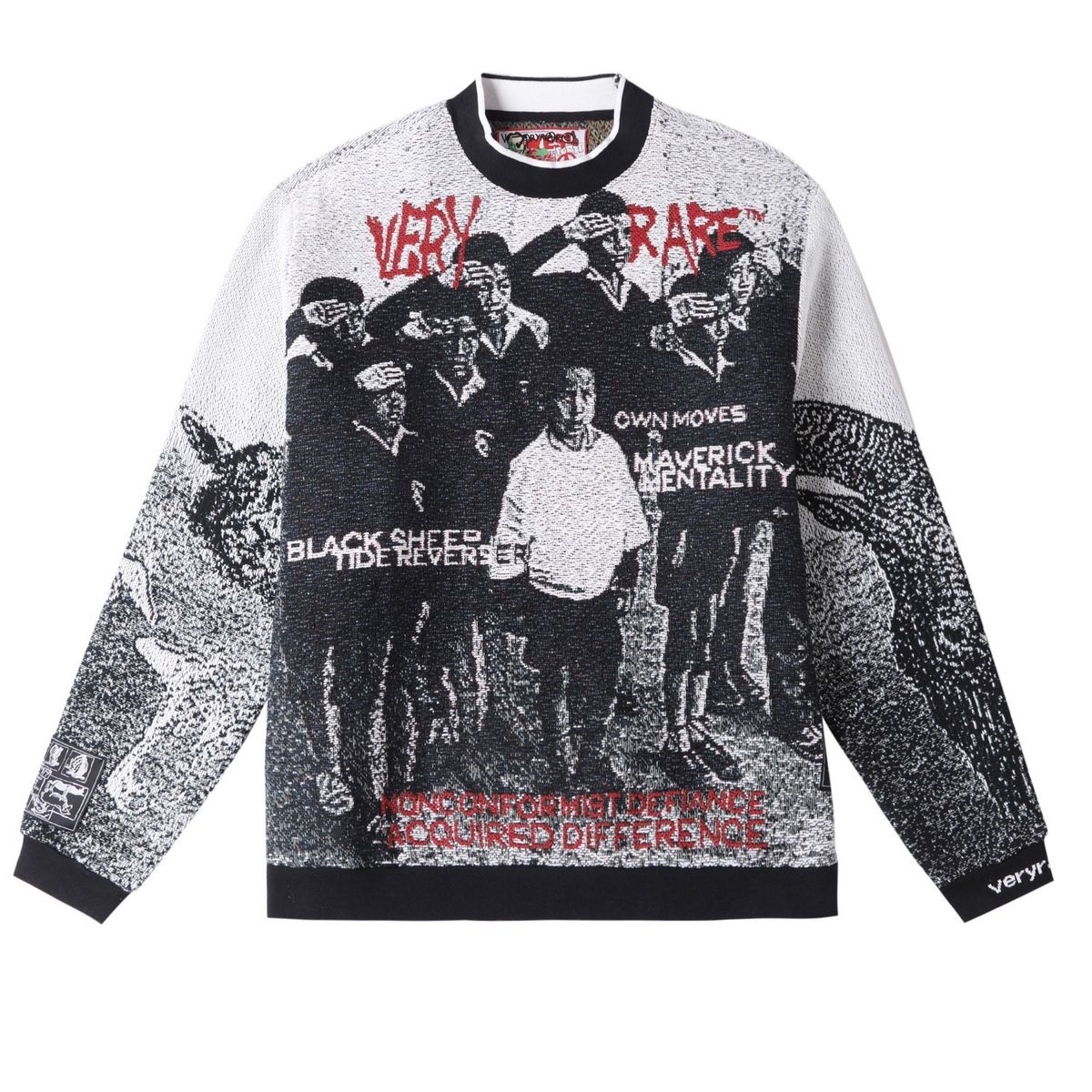 Very Rare Black Sheep Print Sweatshirt