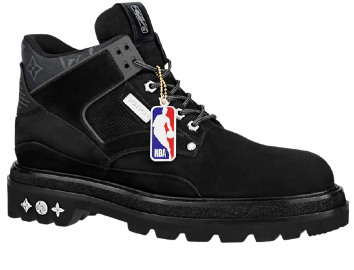 Louis Vuitton × NBA Oberkampf Ankle Black Boots