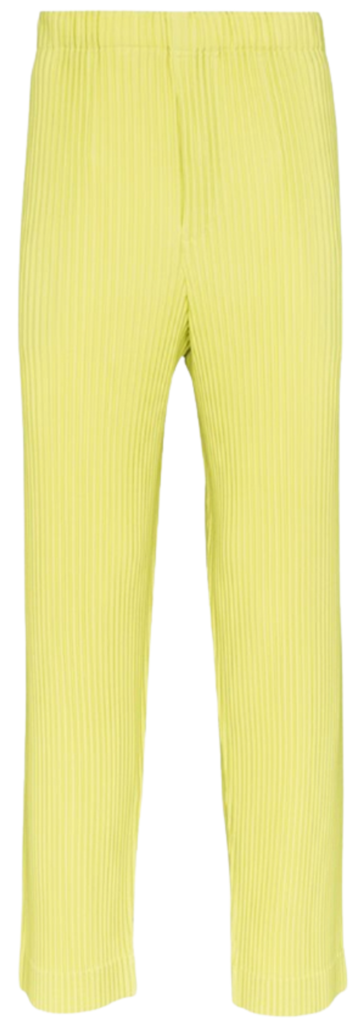Issey Miyake Pleated Yellow Trousers