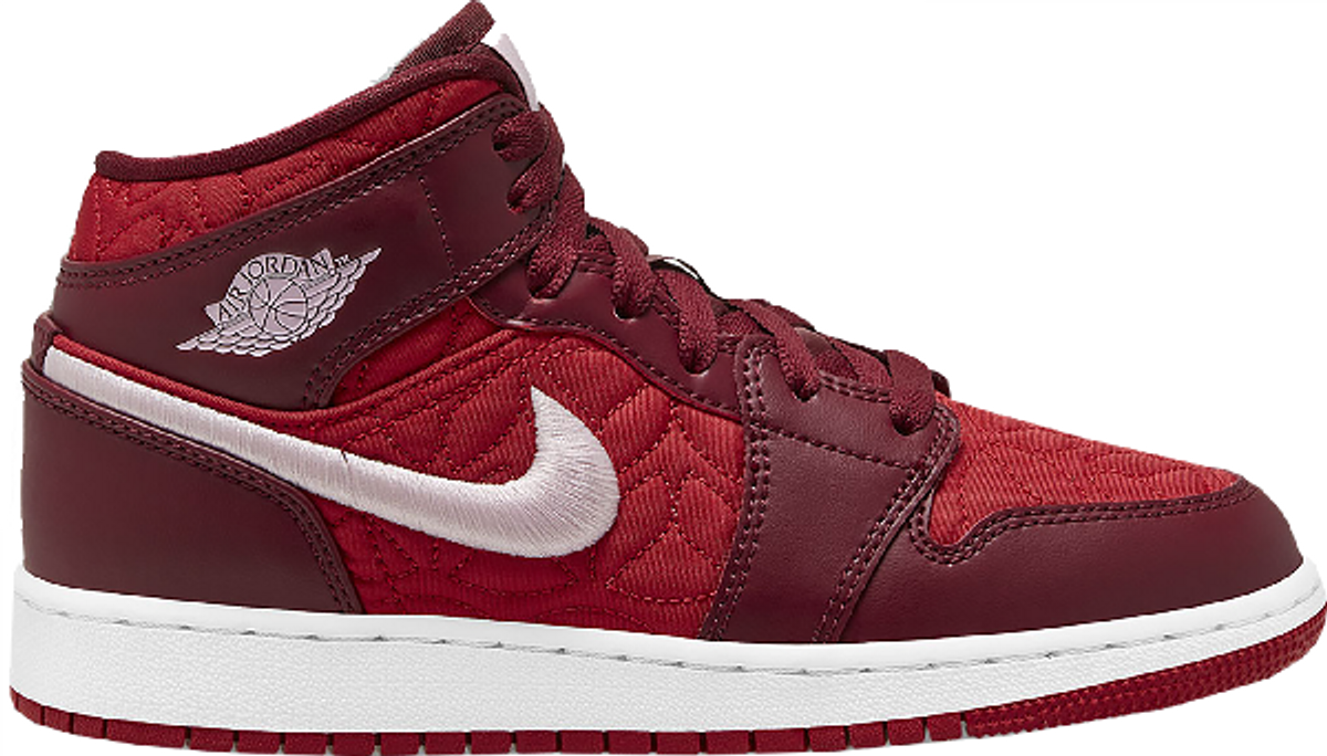 Nike Air Jordan 1 Mid Se Red Quilt Sneakers WHAT’S ON THE STAR?
