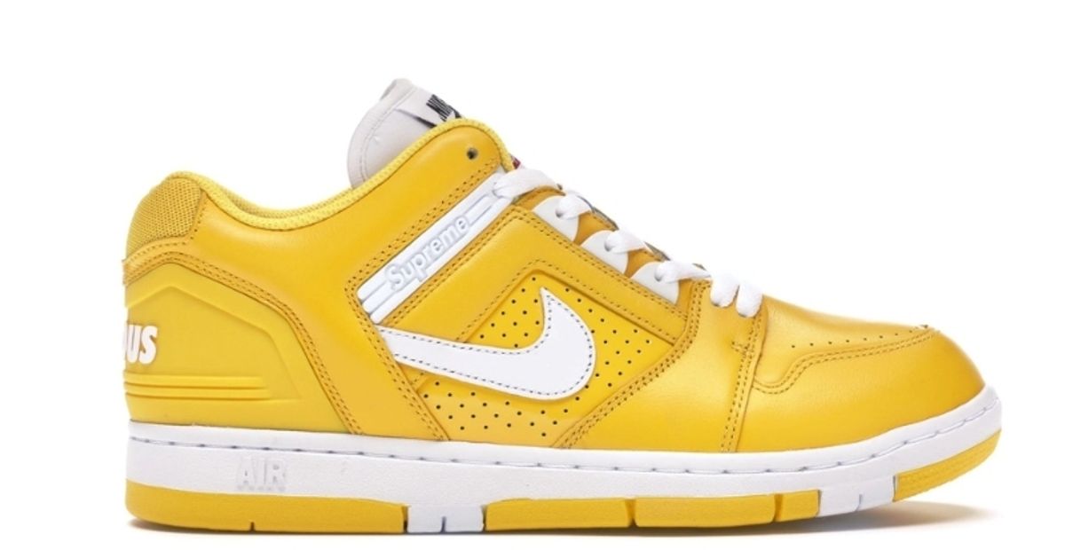 Nike Sb Air Force 2 Low Yellow Sneakers