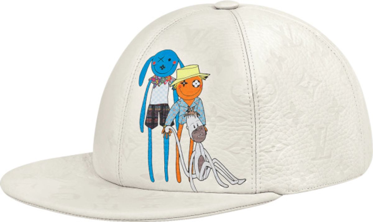 Louis Vuitton White Leather Friends Hat
