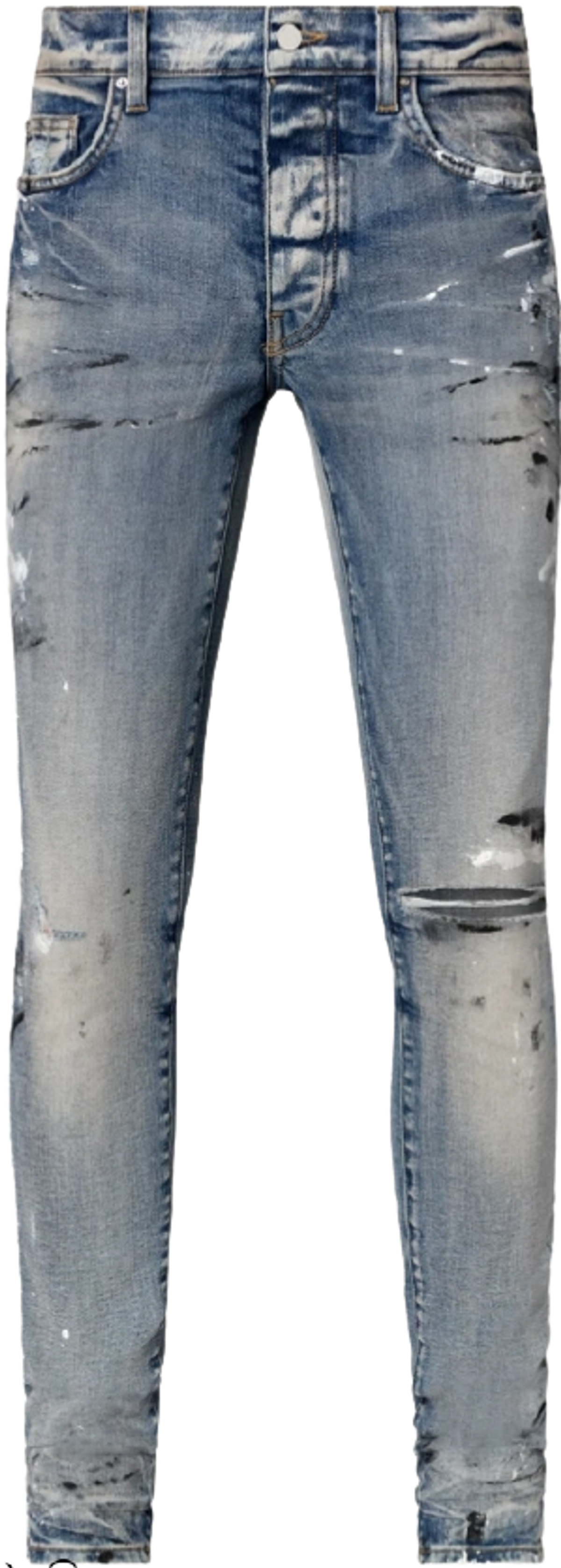Amiri Hand Painted Slee Knit Jeans