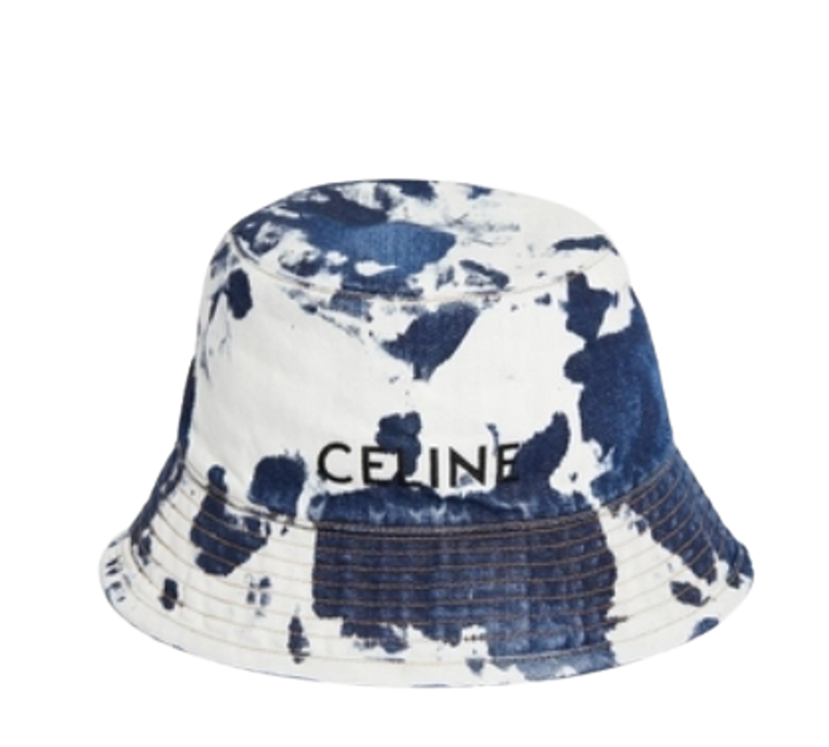 Celine Bucket Bleached Denim Hat
