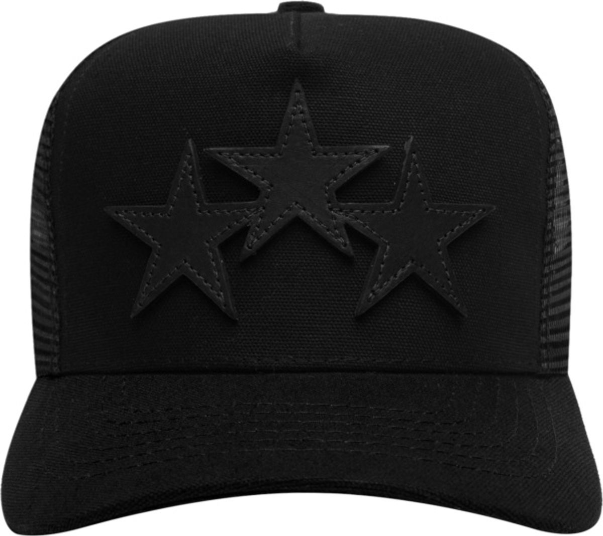 Amiri 3-Star Trucker Black Hat