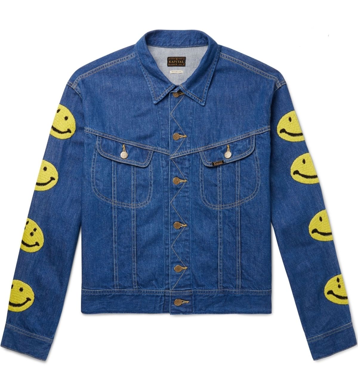 Kapital Embroidered Denim Blue Jacket