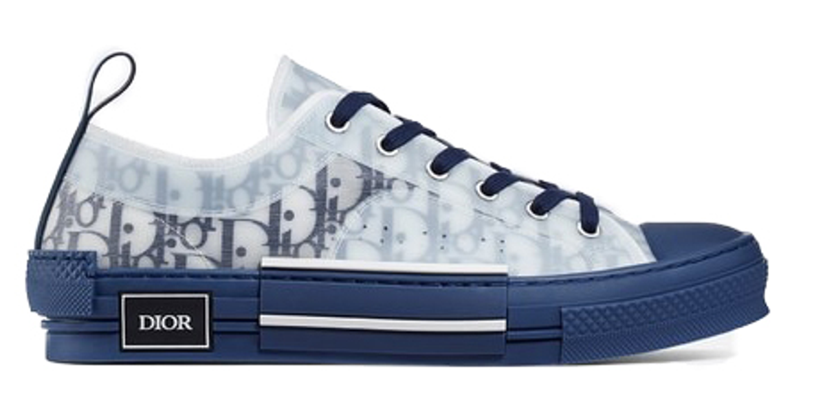 Dior B23 Low Top Blue Oblique Sneakers