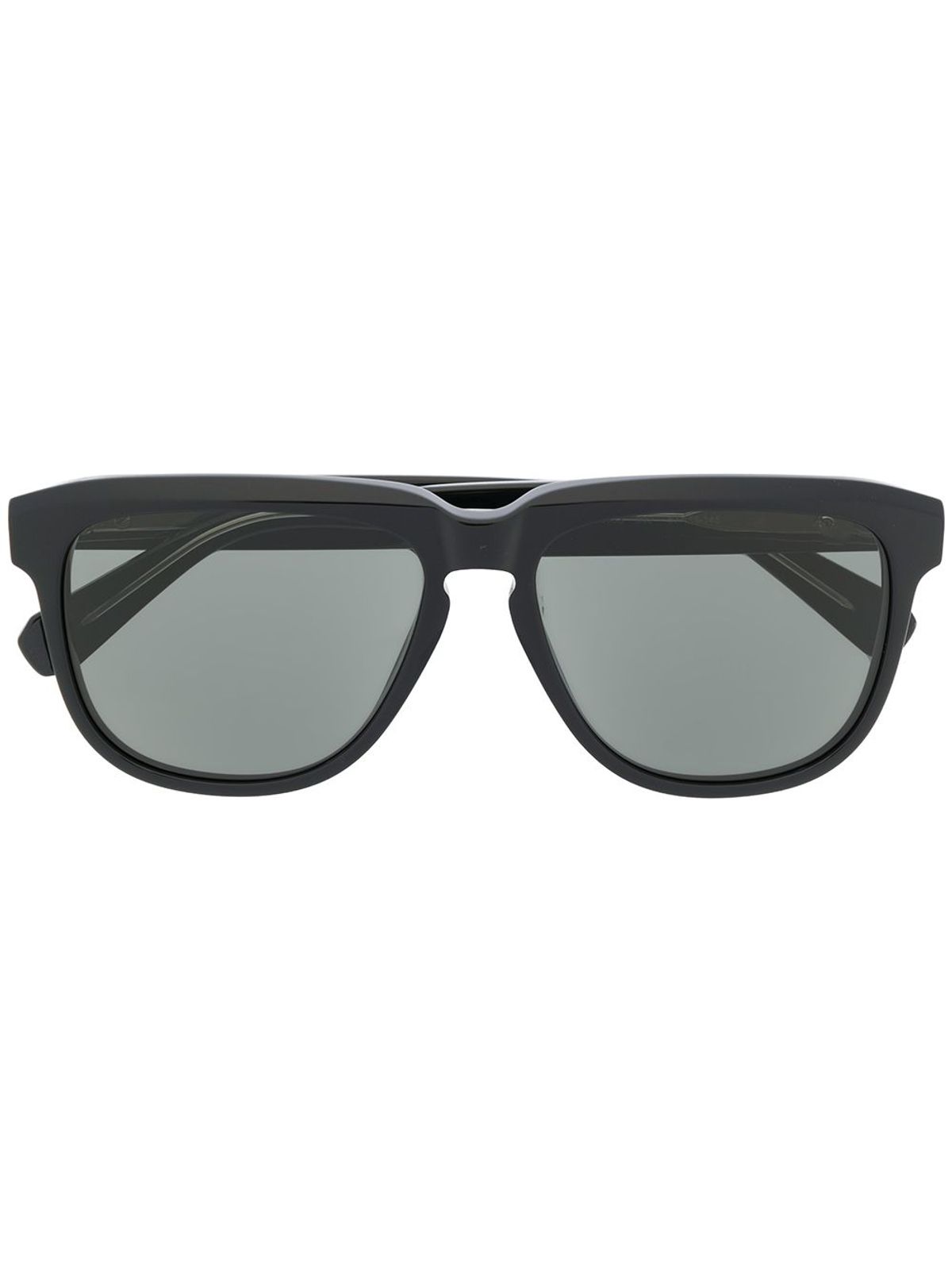 Brioni Square Frame Black Sunglasses