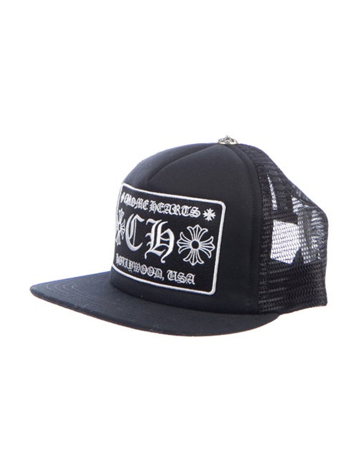 Chrome Hearts Hollywood Logo Trucker Cap