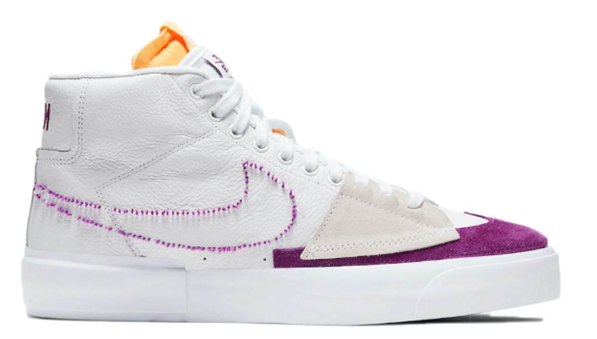 Nike Sb Blazer Mid Edge Purple Lakers Sneakers