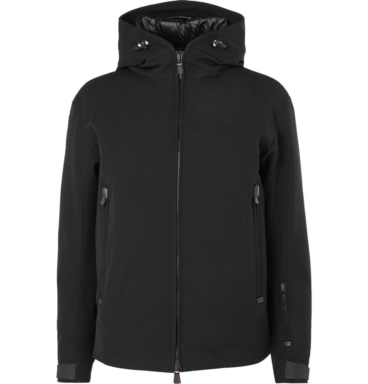 Moncler Praz Hooded Twill Down Black Jacket